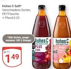 PLUS Eisen im Angebot bei GLOBUS in Salzgitter PLUS Eisen Angebote von hohes C bei GLOBUS Salzgitter für 1,49 €