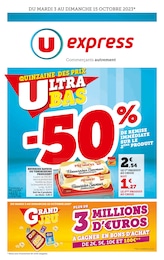 Prospectus U Express "La quinzaine des prix ultra bas", 20 pages, 03/10/2023 - 15/10/2023
