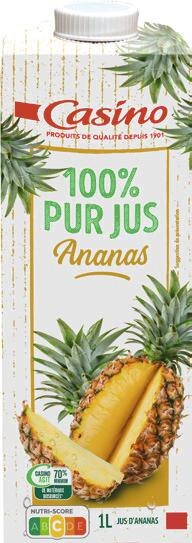 100% Pur Jus ananas