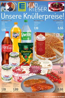 EDEKA Prospekt der Woche "Aktuelle Angebote" Seite 1, 30.06.2025 bis 05.07.2025 für Essen Aktueller EDEKA Prospekt "Aktuelle Angebote" Seite 1 von 4 Seiten für Essen