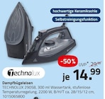 Dampfbügeleisen im ROLLER Prospekt Dampfbügeleisen von Technolux im aktuellen ROLLER Prospekt für 14,99 €