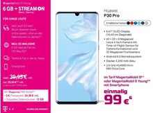 Elektro-Föster GmbH Kirchhundem - Smartphone P30 Pro + MagentaMobil S Young Smartphone P30 Pro + MagentaMobil S Young Angebot bei Elektro-Föster GmbH Kirchhundem im Prospekt "Wir wünschen allen Kunden ein frohes & gesundes Neues Jahr!"