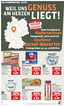 Sahne im Kaufland Prospekt "Hier bin ich richtig" mit 70 Seiten (Kassel)