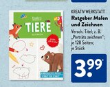 Ratgeber Malen und Zeichnen von Kreativ Werkstatt im aktuellen ALDI SÜD Prospekt für 3,99 €