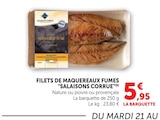 Filets de maquereaux fumés nature à U Express dans Corbas