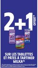 2+1 offert sur les tablettes et pâtes à tartiner MILKA à Intermarché Contact dans Vert