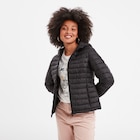 Doudoune légère déperlante à capuche noir femme - La Halle à Toulon Doudoune légère déperlante à capuche noir femme en promo chez La Halle Toulon à 29,99 €