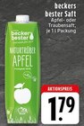 Apfel- oder Traubensaft Angebote von beckers bester bei EDEKA Krefeld für 1,79 €