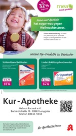 mea - meine apotheke Apotheken Prospekt der aktuellen Woche mit 4 Seiten, gültig von 01.12.2025 bis 31.12.2025, in Penzberg und Umgebung Aktueller mea - meine apotheke Apotheken Prospekt in Penzberg und Umgebung, "Unsere Dezember-Angebote" mit 4 Seiten, 01.12.2025 - 31.12.2025