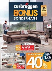 Tafel-Set im Zurbrüggen Prospekt "BONUS SONDER-TAGE" mit 42 Seiten (Dortmund)