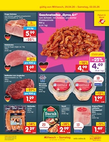 Fleisch im Netto Marken-Discount Prospekt "Aktuelle Angebote" mit 61 Seiten (Hamburg)