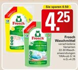 Waschmittel Angebote von Frosch bei WEZ Bad Oeynhausen für 4,25 €