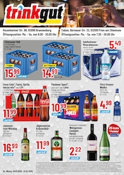 Trinkgut Getränkemärkte Prospekt der aktuellen Woche mit 4 Seiten, gültig von 19.01.2026 bis 24.01.2026, in Brannenburg und Umgebung Aktueller Trinkgut Getränkemärkte Prospekt in Brannenburg und Umgebung, "Aktuelle Angebote" mit 4 Seiten, 19.01.2026 - 24.01.2026