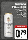 Aktuelles Pils oder Radler Angebot bei EDEKA in Gütersloh ab 0,79 €