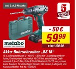 Aktuelle Bohrmaschine Angebote bei toom Baumarkt in Aachen Aktuelles Akku-Bohrschrauber „BS 18“ Angebot bei toom Baumarkt in Aachen ab 59,99 €