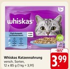 Katzennahrung Angebote von Whiskas bei E center Darmstadt für 3,99 €