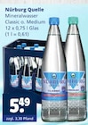 Classic im Angebot bei Getränkewelt in Wuppertal Classic Angebote von Nürburg Quelle bei Getränkewelt Wuppertal für 5,49 €