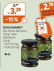 Bio Pesto von BIOGOURMET im aktuellen Müller Prospekt für 2,79 €