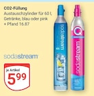 Austauschzylinder für Getränke im Angebot bei GLOBUS in Neunkirchen Austauschzylinder für Getränke Angebote von sodastream bei GLOBUS Neunkirchen für 5,99 €