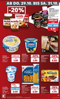 Nutella im aktuellen Kaufland Prospekt (Krefeld) Nutella im Kaufland Prospekt "Hier bin ich richtig" mit 80 Seiten (Krefeld)