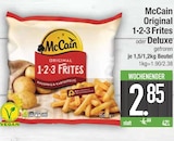 Original 1-2-3 Frites oder Deluxe im EDEKA Prospekt Original 1-2-3 Frites oder Deluxe von McCain im aktuellen EDEKA Prospekt für 2,85 €