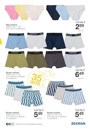 Prix et réduction Slip enfant dans le prospectus Zeeman en cours Offre Slip enfant dans le catalogue Zeeman du moment à la page 21