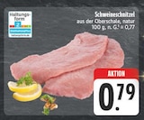 Schweineschnitzel im Angebot bei EDEKA in Altenburg Schweineschnitzel Angebote bei EDEKA Altenburg für 0,79 €