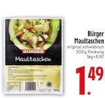 Maultaschen von Bürger im aktuellen EDEKA Prospekt für 1,49 €