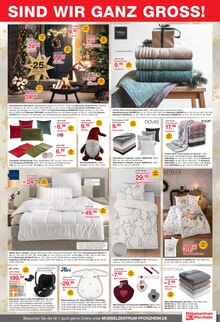 Bettdecke im aktuellen Möbelzentrum Pforzheim Prospekt (Karlsruhe) Bettdecke im Möbelzentrum Pforzheim Prospekt "Weihnachtsmarkt eröffnet!" mit 12 Seiten (Karlsruhe)
