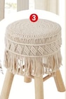 Tabouret macramé en promo chez La Foir’Fouille Poitiers à 19,99 €