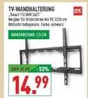 Aktuelles TV-Wandhalterung Smart Tilt WM 2621 Angebot bei Marktkauf in Bielefeld ab 14,99 €