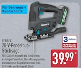 20-V-Pendelhub-Stichsäge von FERREX im aktuellen ALDI Nord Prospekt
