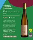 Monoprix - CHÂTEAU DE LA ROULERIE L’ORANGERAIE 2019 : offre du catalogue Promo CHÂTEAU DE LA ROULERIE L’ORANGERAIE 2019 à 18,90 € dans le catalogue Monoprix "La foire aux vins"