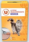 Litière minérale agglomérante parfumée pour chats - U en promo chez Hyper U Sainte-Geneviève-des-Bois à 3,83 €