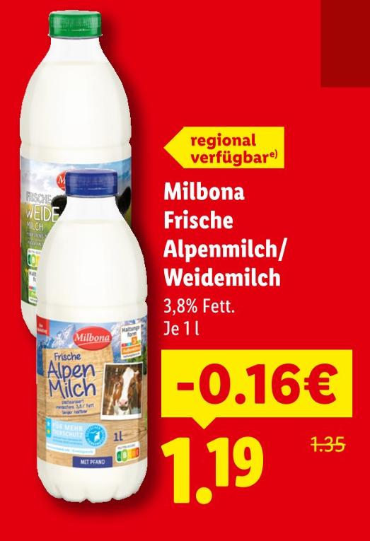 Frische Alpenmilch
