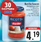 Aktuelles Barilla Saucen Angebot bei EDEKA in Duisburg ab 4,19 €