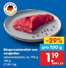 Aktuelles Bürgermeisterstück vom Jungbullen Angebot bei Netto Marken-Discount in Cottbus ab 1,19 €