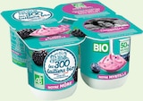 Yaourts Brassés Panachés 2 Mûres/2 Myrtilles Bio - LES 300 LAITIERS BIO - Intermarché Hyper Yaourts Brassés Panachés 2 Mûres/2 Myrtilles Bio - LES 300 LAITIERS BIO à 0,74 € dans le catalogue Intermarché Hyper