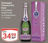 Champagne Pommery Brut Royal im Angebot bei GLOBUS in Plauen Champagne Pommery Brut Royal Angebote von Pommery bei GLOBUS Plauen für 34,99 €
