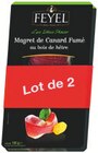 Magret de canard fumé prétranché - FEYEL - Carrefour à Wattrelos Magret de canard fumé prétranché - FEYEL en promo chez Carrefour Wattrelos à 7,50 €