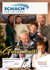 Aktueller Sanitätshaus Schach GmbH Sanitätshäuser Prospekt in Mosbach und Umgebung, "Schenken Sie Gesundheit!" mit 6 Seiten, 12.11.2025 - 31.01.2026