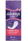 Protèges slips - Always en promo chez Lidl Protèges slips - Always dans le catalogue Lidl
