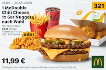 McDonalds Burger im Prospekt 