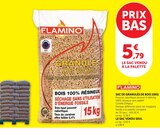Sac de granulés de bois 15 kg - FLAMINO - U Express à Mont-de-Marsan Sac de granulés de bois 15 kg - FLAMINO en promo chez U Express Mont-de-Marsan à 5,79 €