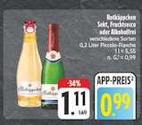 EDEKA Bergrheinfeld - Sekt, Fruchtsecco oder Alkoholfrei Angebot im Prospekt Sekt, Fruchtsecco oder Alkoholfrei bei EDEKA im Bergrheinfeld Prospekt für 0,99 €