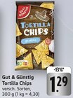 Tortilla Chips Angebote von Gut & Günstig bei E center Nürtingen für 1,29 €