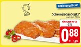 Aktuelles Schweinerücken-Steaks Angebot bei EDEKA in Regensburg ab 0,88 €