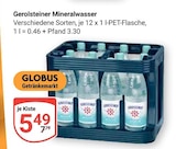 Mineralwasser bei GLOBUS im Prospekt "" für 5,49 €