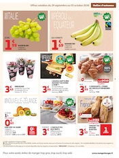 Promos Fruits Et Légumes dans le catalogue "LES HALLES d'automne" de Auchan Supermarché Fruits Et Légumes en promo dans le catalogue Auchan Supermarché à la page 3