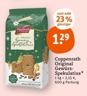 Original Gewürz-Spekulatius von Coppenrath für 1,29 € bei tegut im Angebot Original Gewürz-Spekulatius von Coppenrath im aktuellen tegut Prospekt